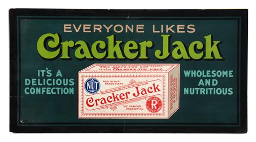 Cracker Jack Trolley Sign